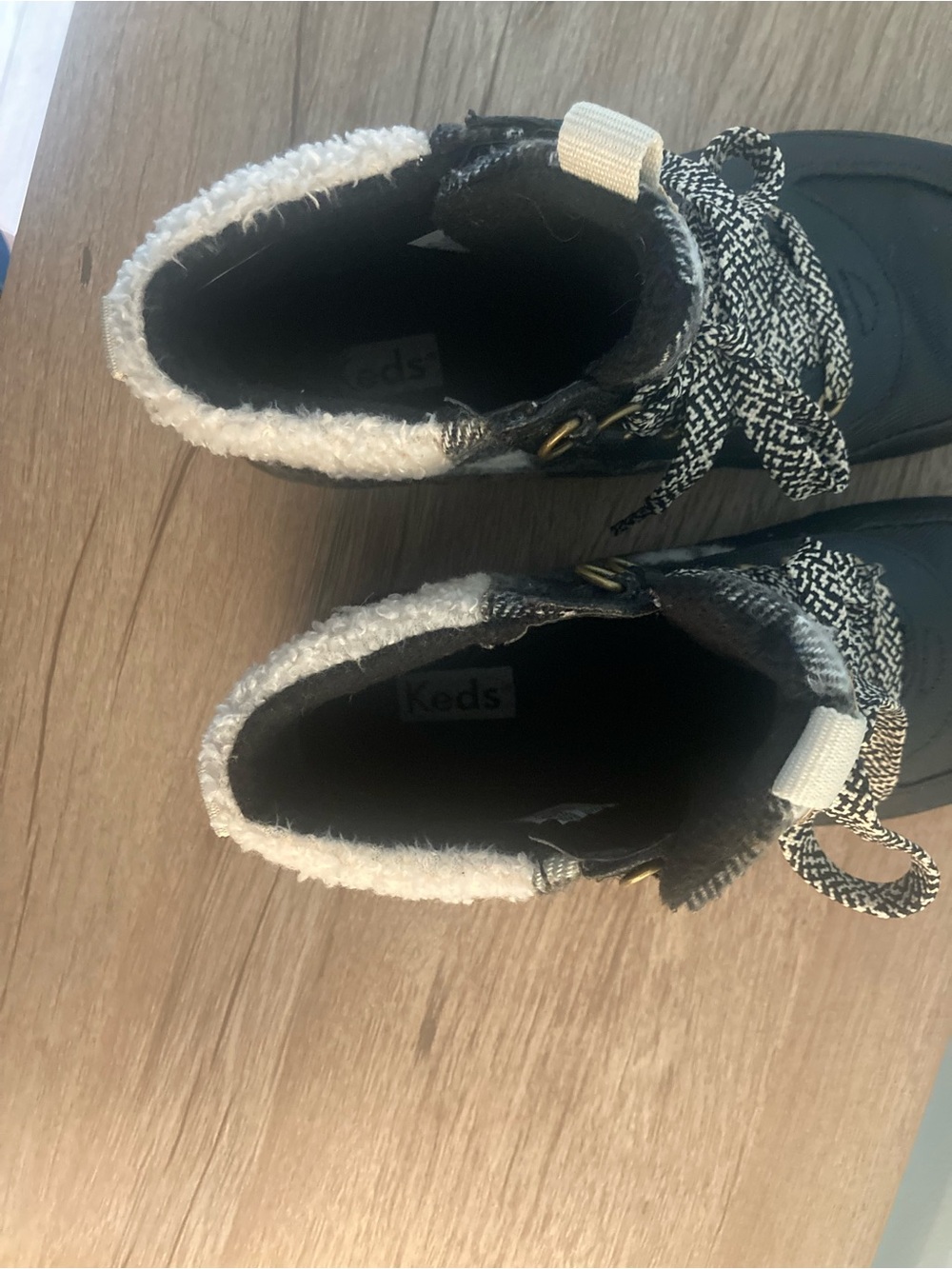 Keds Plaid Sherpa-Lined Sneakers - Picture 4 of 5